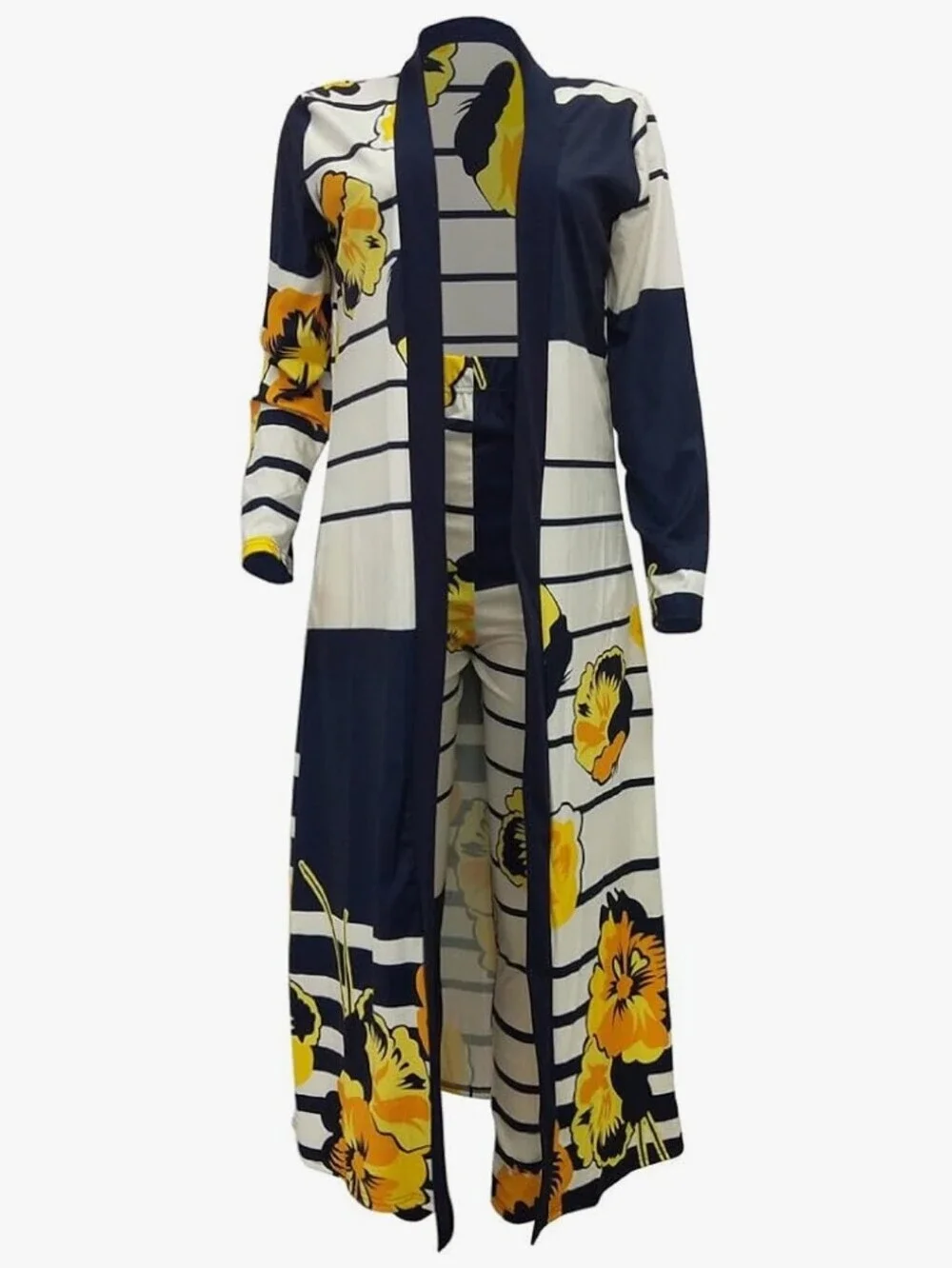 NWOT Floral Print Lounge Set Pants‎ and Matching Robe M O51